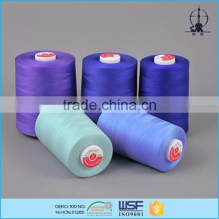 45s/2 24tex 120ticket wholesale high strength poly spun sewing thread