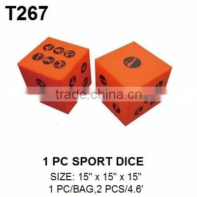 5inch PU Coated Foam Number Dice