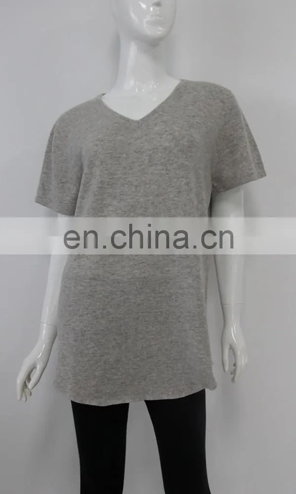 summer wear sleeveless 14gg knitted women pure cashmere tops