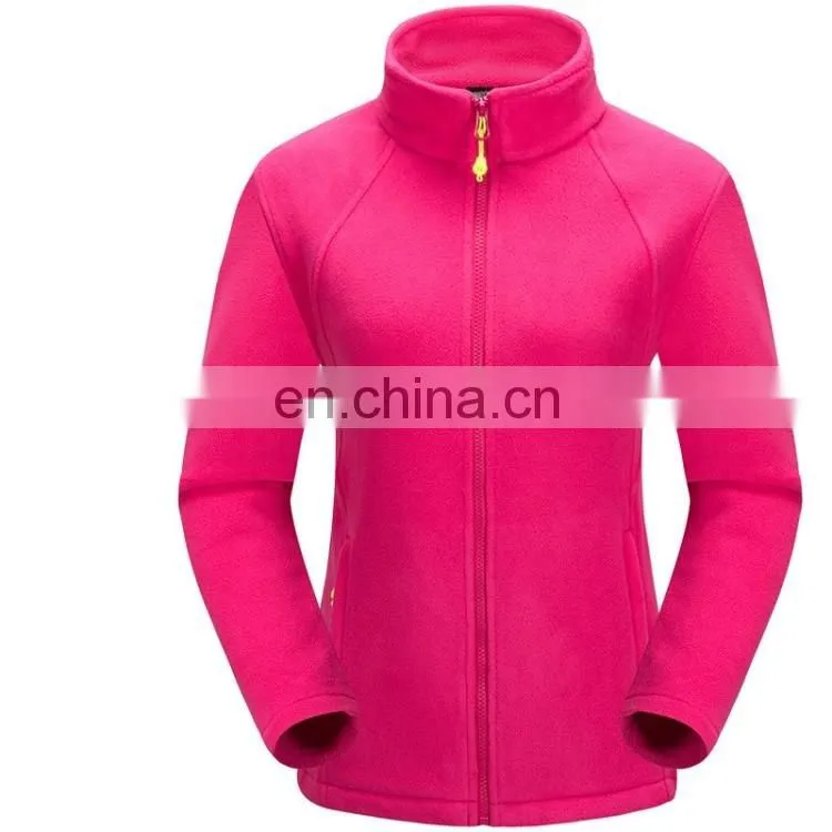 Women warm full zip jacket