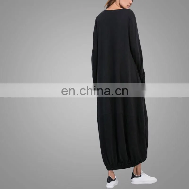 High Quality Muslim Kebaya 2017 Dubai Abaya Cotton Material Women Every Long Dress