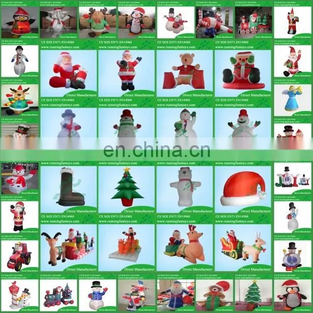 Outdoor Christmas Inflatable Angel Playing Trumpet, Fabric Christmas Angel Ornament