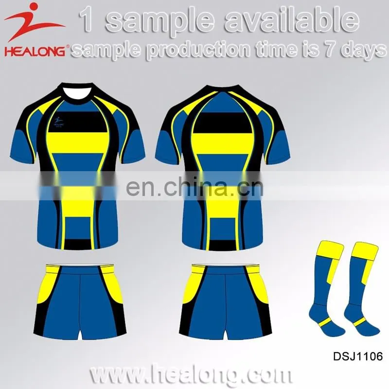 Healong Dye Sublimated Digital Printing High Top Rugby Boots