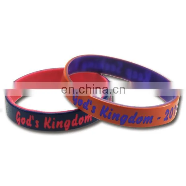 Spray painting laser engraving silicon wristband bracelet
