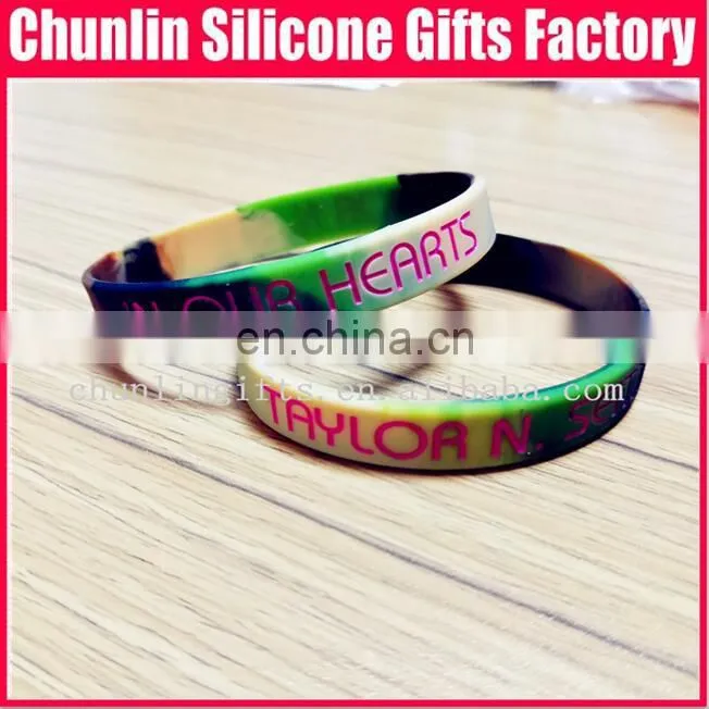 ink filled silicone wristband , promotional gift