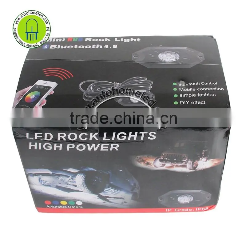 RGB Work Light 60W SET CREE LED Deck Light PODS for Automotive 4WD SUV UTV ATV Tractor Trailer