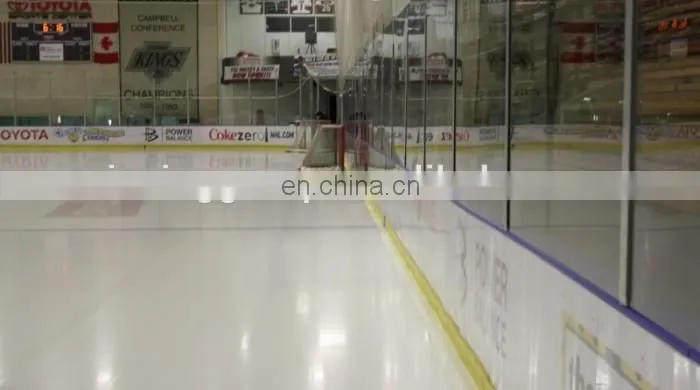 Excellent Self-lubricating UHMWPE synthetic ice rink,ice skating rink,hockey shooting ice rink with hdpe board