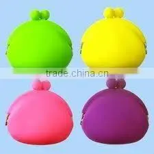 attractive silicone smart wallet , fancy silicone coin purse,coin purse with zipper