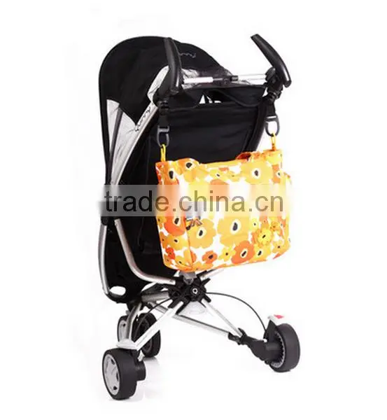 2016 Fancy Yellow Tote Diaper Bag for Mummy