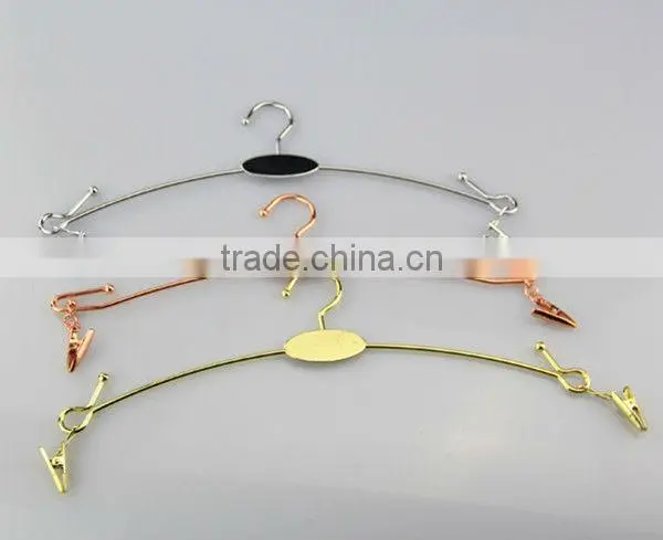 FM-54 Cute metal bra hanger with mini clips