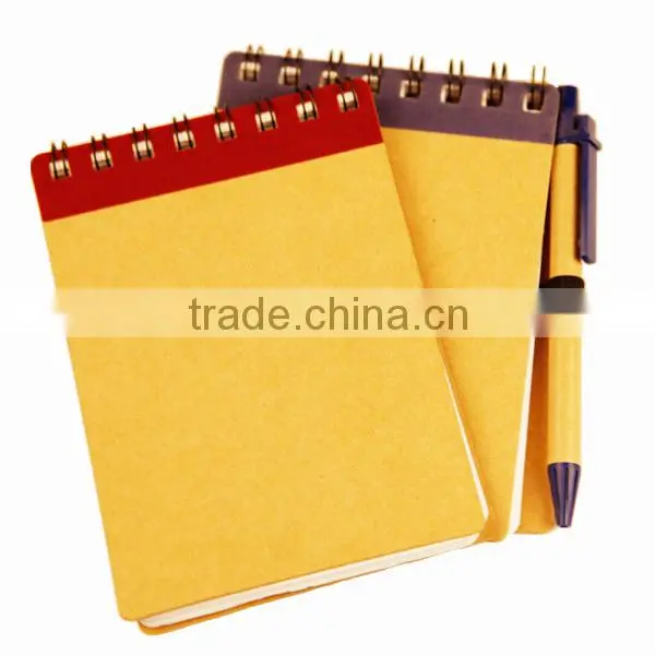 promotional pocket notepad with pen