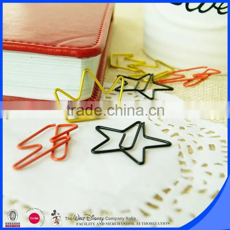 Custom shape assorted design paper clip for promotional gift