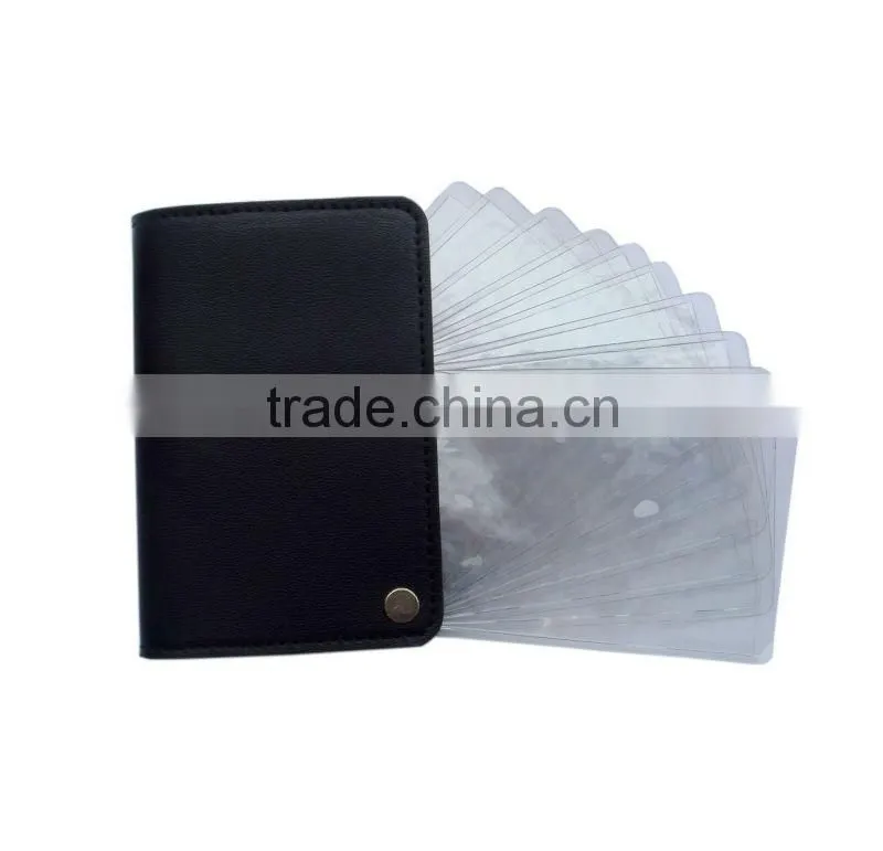 PVC name card holder with sleeves