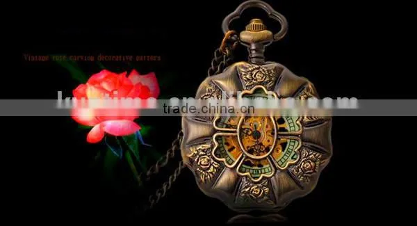 Classic Vintage pocket watch mechanical pocket watch skeleton Watch
