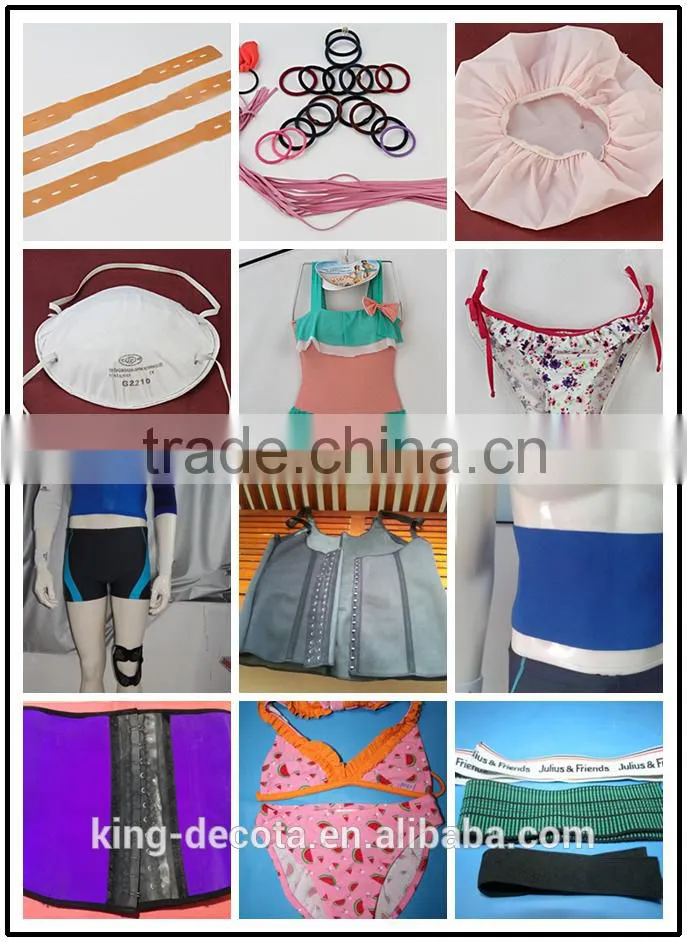 swimwear elastic rubber band/rubber tape/elastic tape