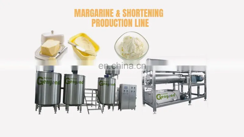 Genyond Factory 500-10000kg/h butter ghee margarine shortening making machine production line processing plant