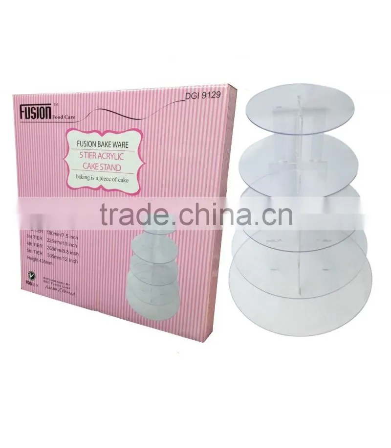 5-tire Acrylic Cupcake Stand Acrylic Cupcake Display Acrylic Cake Stand