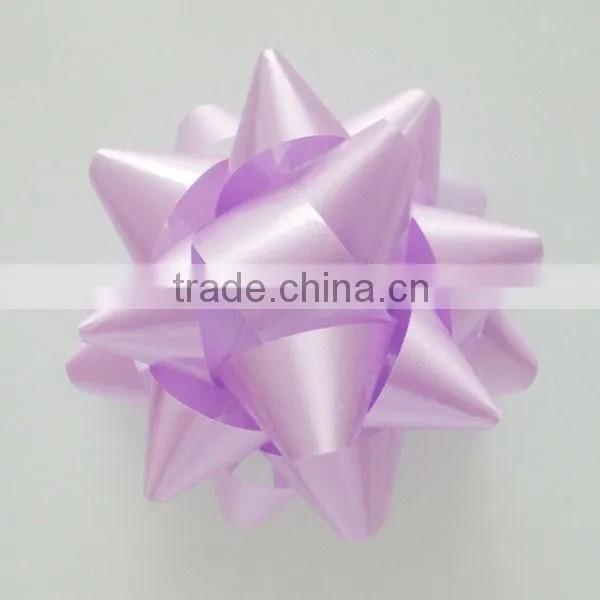 Giant Confetti Bow - Silver Color in 230m dia with 25mm wide ribbon and 30loops, on Full colors Printing Backing Board