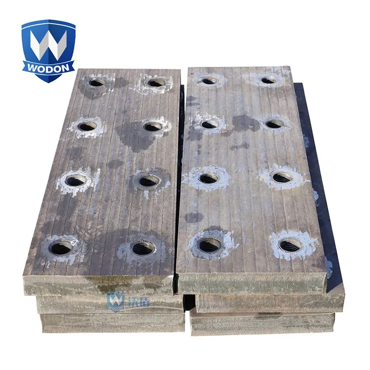 High abrasion hardfacing wearing plate alloy chute and hopper liners mine screen