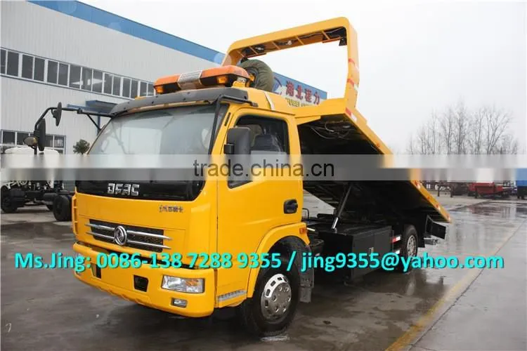 2015 EuroIII or EuroIV Factory Price Dongfeng DLK 4 ton tow truck,4x2 towing truck