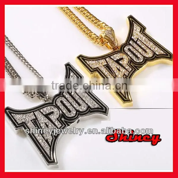 2014 fashion hiphop round pendant necklace