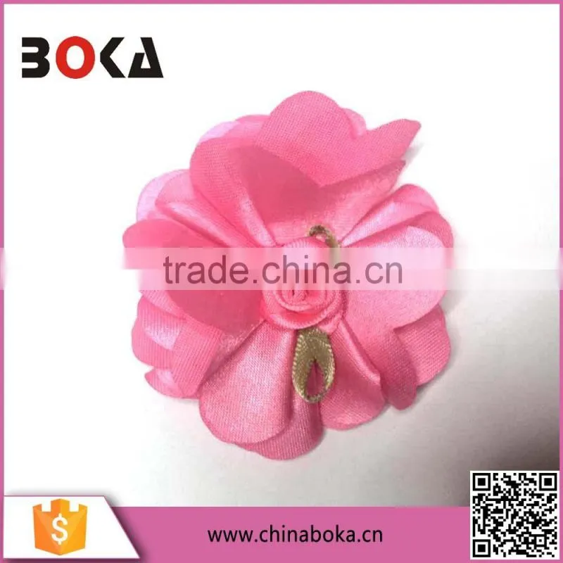 Pink Fabric Flower Applique Decoration, Flower Stage Decoration