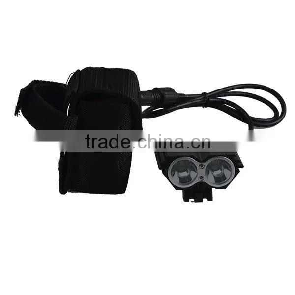Factory Price 4*18650 Batteries Powered Bicycle Light 2 XML T6 LED Bicycle LED Light