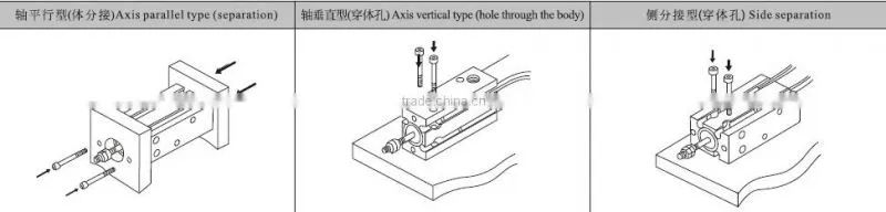 Pneumatic air cylinder (FREE-MOUNTING CYLINDER ) CU series