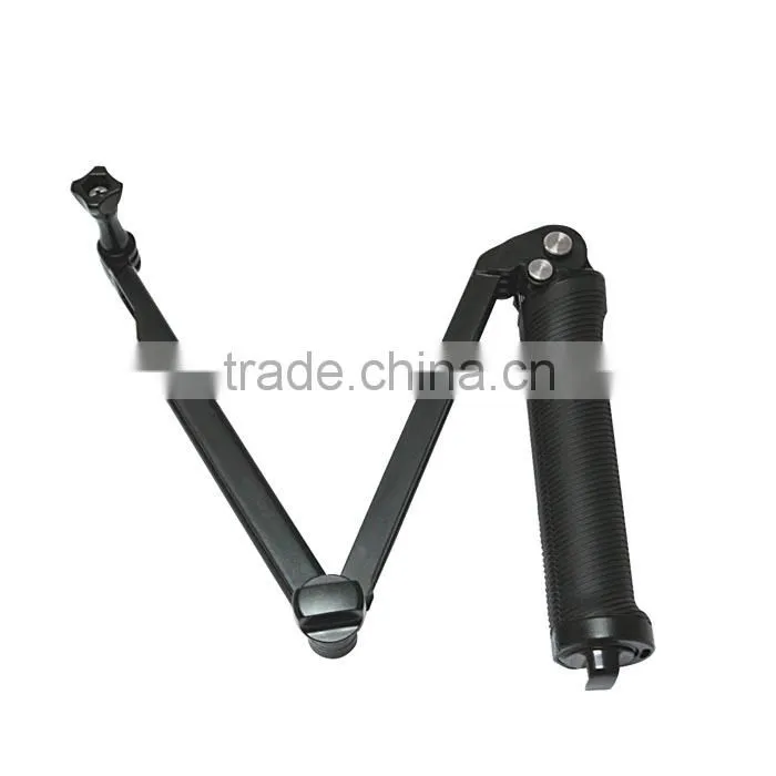 New Sports Camera Mount 3-Way Adjustable Bracket Hand Grip Action Camera Bracket Mount