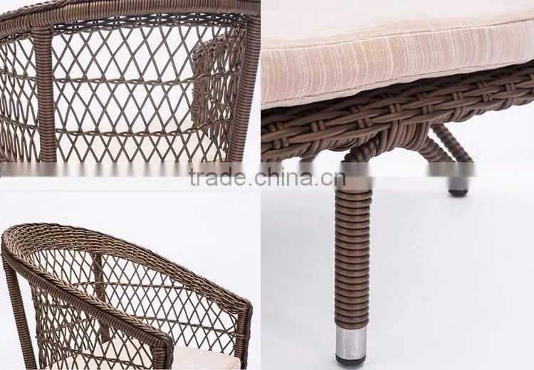 Rattan Wicker Balcony Hotel Luxury Bedroom Patio Office Outdoor Garden Living Room Furniture Set