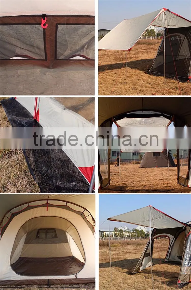 Large Big House Tent Tourism 3 Person Family Camping Cheap Best Waterproof Family Tents