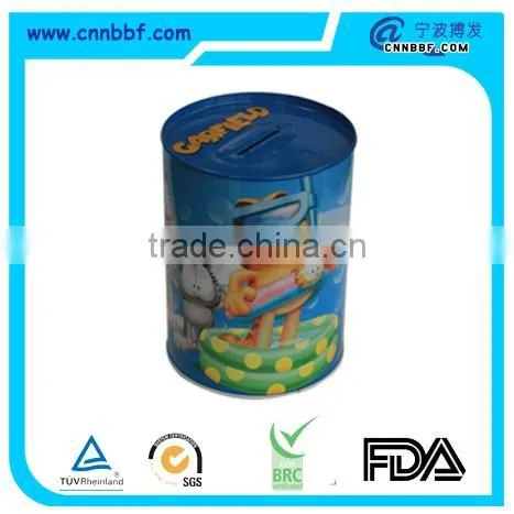 metal tin coin bank pocket monye box