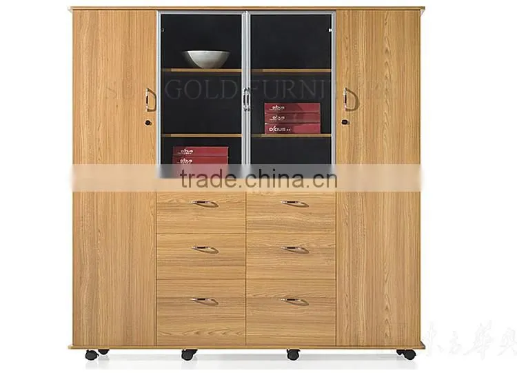 Wooden office cabinet combination bookcases and book cabinet (SZ-FCB334)