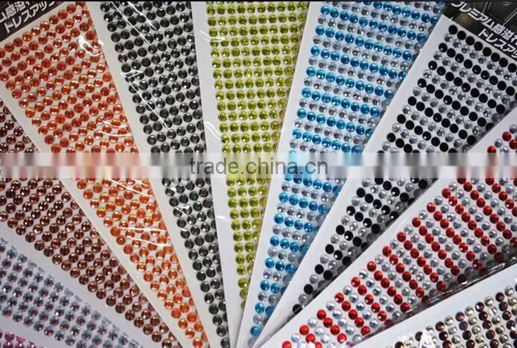 Small MOQ Mobile Phone stickers Crystal sticker