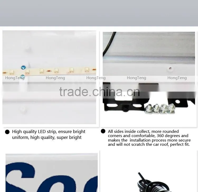 Led taxi top light box taxi top ads box slim taxi box