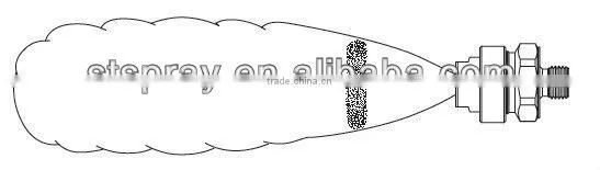J External Mixing Flat Fan Air Atomizing Oil Burner