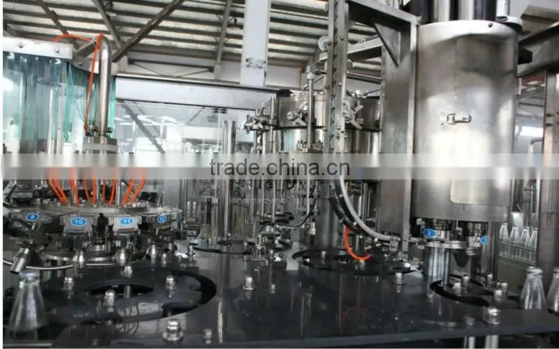 Automatic aseptic glass bottle washing filling capping machine