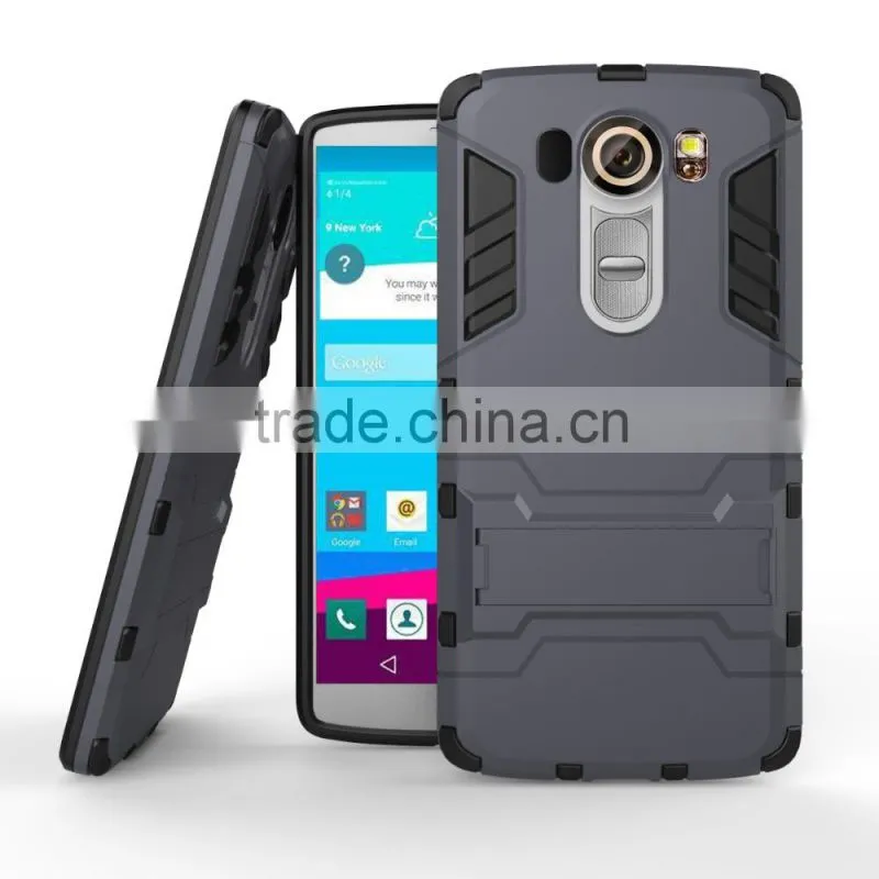 TPU+PC Back Case For LG V10 F600 with Phone stands Hard Case with stents MT-4788