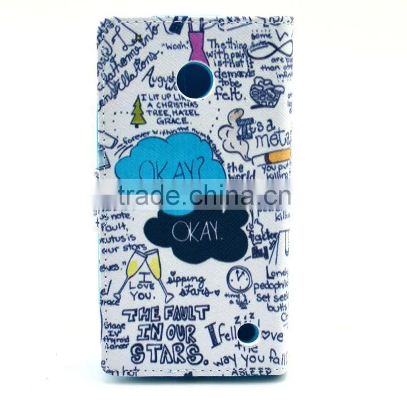For Nokia Lumia 630 new leather flip wallet pouch case cover