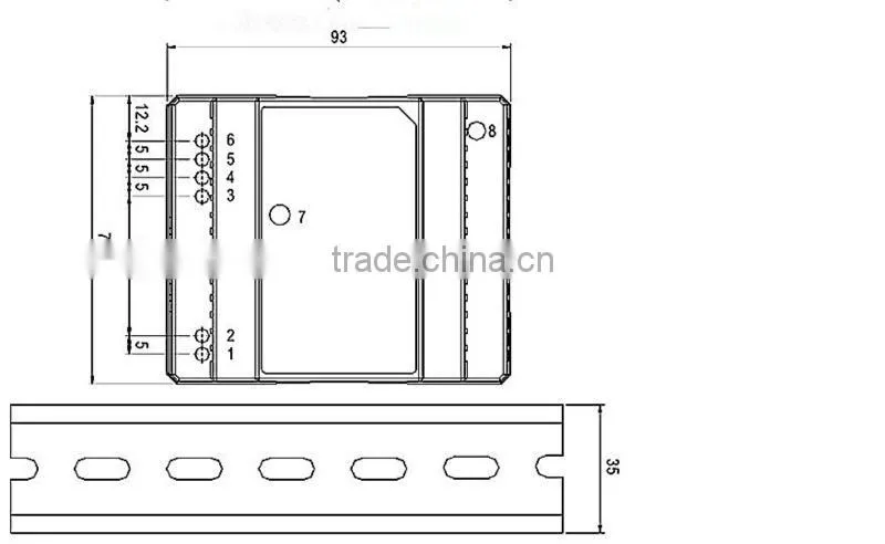 CE Approval 60w Din Rail power supply 60w 15v