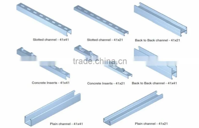 Unistrut 41x21 Slotted Pre-Galvanised Channel Roll Forming Machine