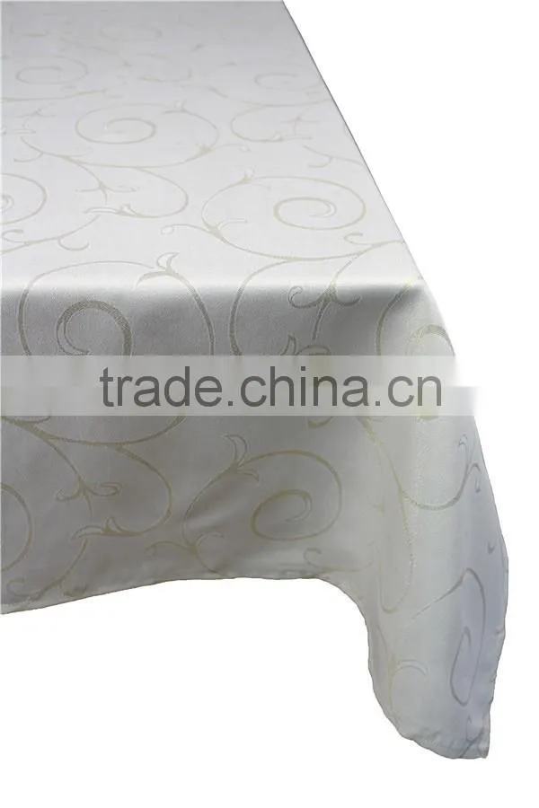 Hot Sale 100% Polyester Custom Jacquard Design Polyester Tablecloth