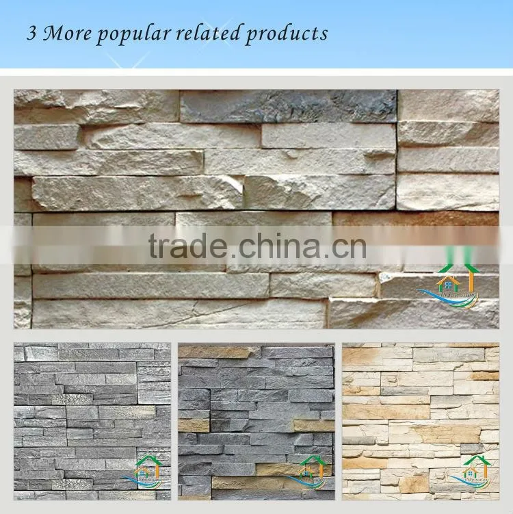 Modern design stone tiles front wall