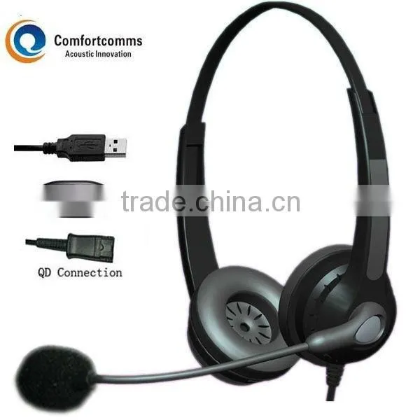 Super Pro call center usb computer headset HSM-902FPQDUSBC