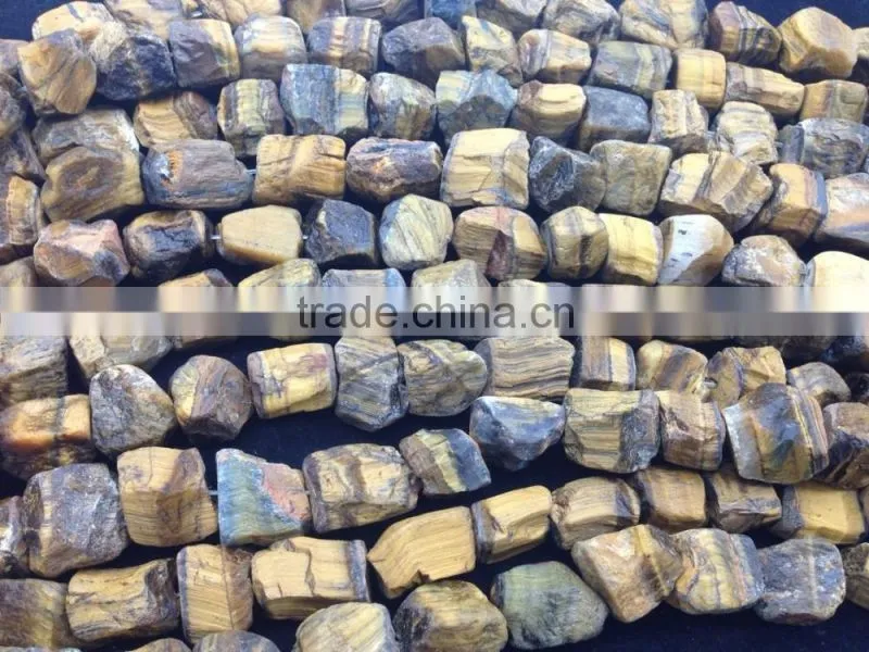 NO PS!!Wholesale Rough Tigereye Tumble Semi Precious Loose Beads