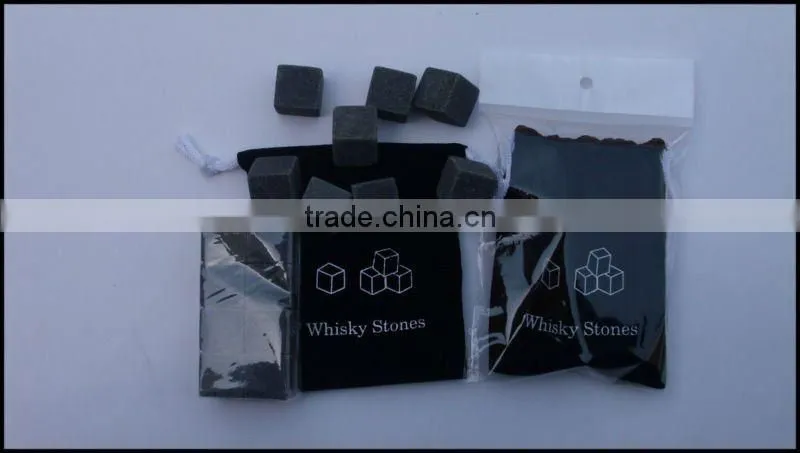 High Quality 9PCS/SET Whiskey Rock Stone Cube Whisky Whiskey Stone Ice Cube