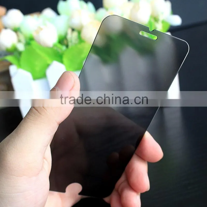 PC edge silk printing white and black color edge anti-explosion screen protector for iphone
