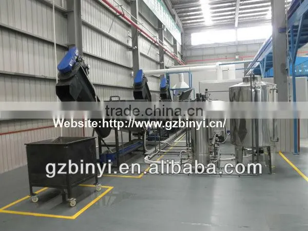 ABS, PS, PP TV shells recycling production line washing production Line YMWL-ABS/PS/PP1000-2000KG/hr