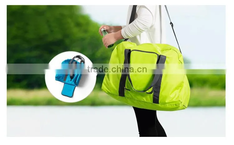 Big capacity foldable bag for travel with strap