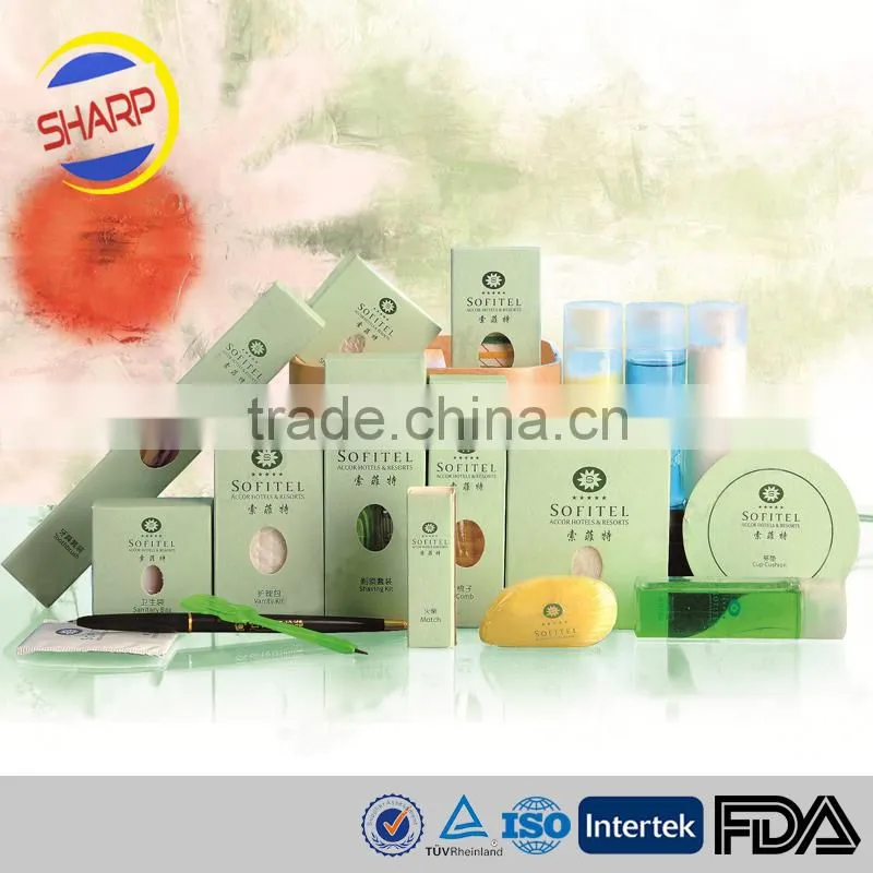 Professional hotel bathroom amenities / hotel guest amenities by several decades years